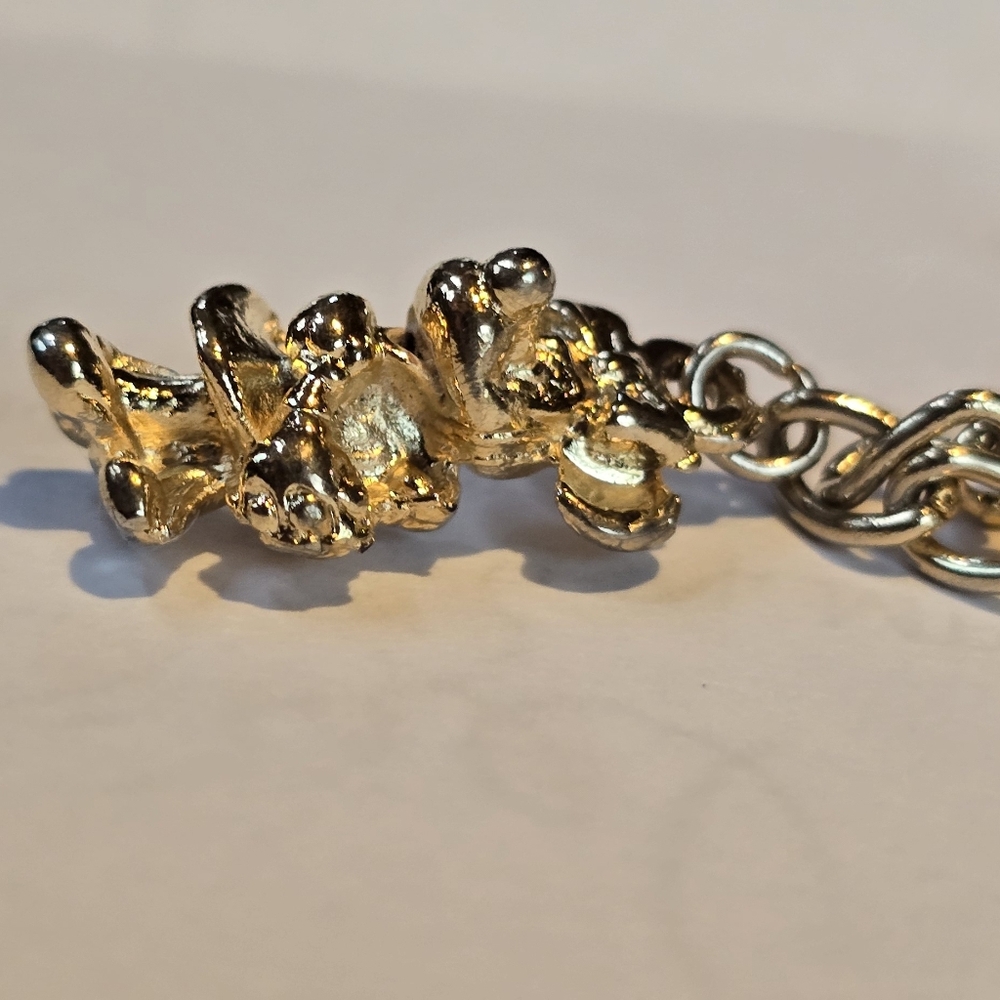 Vintage Walt Disney Charm Bracelet Mickey Minnie Goofy Dumbo Tinkerbell Donald - Picture 10 of 15